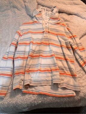 American Eagle Outfitters Cream Button-Up Jacket